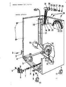 Frame Details parts for Kenmore Dishwasher 587.760710 (587760710, 587 760710) from AppliancePartsPros.com
