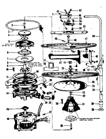 Motor, Heater And Spray Arm Details parts for Kenmore Dishwasher 587.760713 (587760713, 587 760713) from AppliancePartsPros.com