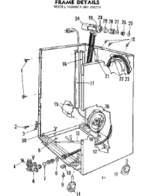 Frame Details parts for Kenmore Dishwasher 587.760714 (587760714, 587 760714) from AppliancePartsPros.com