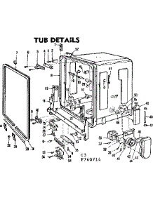 Tube Details parts for Kenmore Dishwasher 587.760714 (587760714, 587 760714) from AppliancePartsPros.com