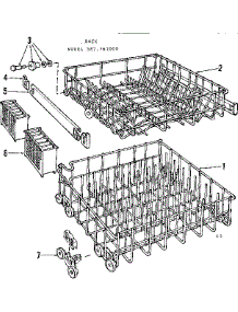 Rack Asm parts for Kenmore Dishwasher 587.761004 (587761004, 587 761004) from AppliancePartsPros.com