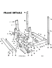 Frame Details parts for Kenmore Dishwasher 587.761203 (587761203, 587 761203) from AppliancePartsPros.com