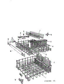 Rack Details parts for Kenmore Dishwasher 587.761300 (587761300, 587 761300) from AppliancePartsPros.com