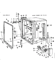 Tub Details parts for Kenmore Dishwasher 587.761300 (587761300, 587 761300) from AppliancePartsPros.com