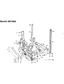 Frame Assembly parts for Kenmore Dishwasher 587.761300 (587761300, 587 761300) from AppliancePartsPros.com