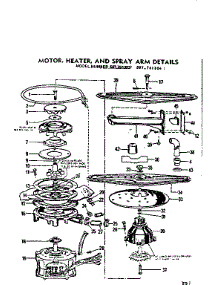 Motor, Heater, And Spray Arm parts for Kenmore Dishwasher 587.761303 (587761303, 587 761303) from AppliancePartsPros.com