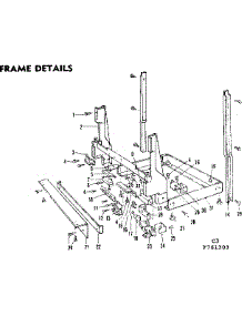 Frame Details parts for Kenmore Dishwasher 587.761304 (587761304, 587 761304) from AppliancePartsPros.com