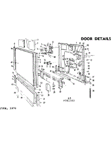Door Details parts for Kenmore Dishwasher 587.761304 (587761304, 587 761304) from AppliancePartsPros.com
