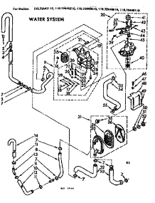 Water System parts for Kenmore Washer 110.72440410 (11072440410, 110 72440410) from AppliancePartsPros.com
