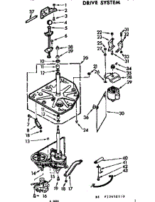 Drive System parts for Kenmore Washer 110.72450210 (11072450210, 110 72450210) from AppliancePartsPros.com