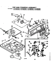 Top And Console Asm parts for Kenmore Washer 110.72450600 (11072450600, 110 72450600) from AppliancePartsPros.com