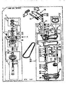 Gearcase / Transmission parts for Kenmore Washer 110.72470400 (11072470400, 110 72470400) from AppliancePartsPros.com