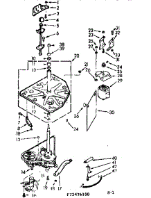 Drive System parts for Kenmore Washer 110.72476600 (11072476600, 110 72476600) from AppliancePartsPros.com