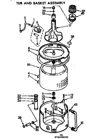 Tub & Basket Assm parts for Kenmore Washer 110.72480200 (11072480200, 110 72480200) from AppliancePartsPros.com