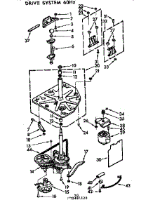 Drive System 60Hz parts for Kenmore Washer 110.72481220 (11072481220, 110 72481220) from AppliancePartsPros.com
