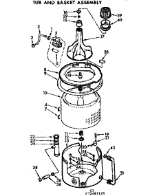 Tub And Basket Assembly parts for Kenmore Washer 110.72481420 (11072481420, 110 72481420) from AppliancePartsPros.com