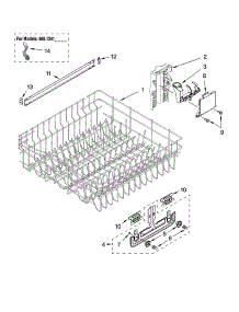 Upper Rack And Track Parts parts for Kenmore Dishwasher 665.13114K700 (66513114K700, 665 13114K700) from AppliancePartsPros.com