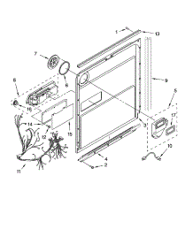 Door And Latch Parts parts for Kenmore Dishwasher 665.13119K700 (66513119K700, 665 13119K700) from AppliancePartsPros.com
