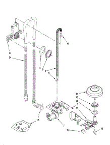 Fill, Drain And Overfill Parts parts for Kenmore Dishwasher 665.13119K700 (66513119K700, 665 13119K700) from AppliancePartsPros.com