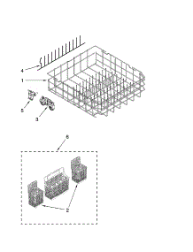 Lower Rack Parts, Optional Parts (Not Included) parts for Kenmore Dishwasher 665.13132K700 (66513132K700, 665 13132K700) from AppliancePartsPros.com