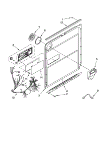 Door And Latch Parts parts for Kenmore Dishwasher 665.13132K701 (66513132K701, 665 13132K701) from AppliancePartsPros.com