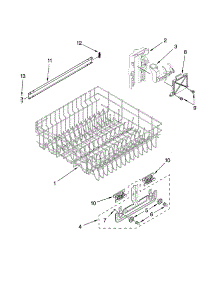 Upper Rack And Track Parts parts for Kenmore Dishwasher 665.13139K700 (66513139K700, 665 13139K700) from AppliancePartsPros.com