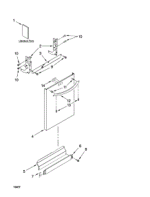 Door And Panel Parts parts for Kenmore Dishwasher 665.13139K700 (66513139K700, 665 13139K700) from AppliancePartsPros.com