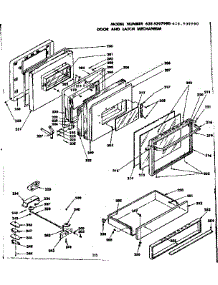 Door And Latch Mechanism parts for Kenmore Range 628.9397990 (6289397990, 628 9397990) from AppliancePartsPros.com