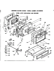 Door, Latch Mechanism & Drawer parts for Kenmore Range 628.9398090 (6289398090, 628 9398090) from AppliancePartsPros.com