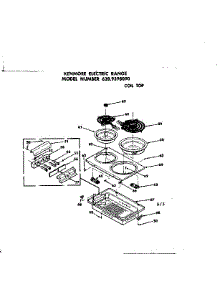 Coil Top parts for Kenmore Range 628.9398090 (6289398090, 628 9398090) from AppliancePartsPros.com