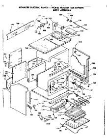 Body Assembly parts for Kenmore Range 628.9398090 (6289398090, 628 9398090) from AppliancePartsPros.com
