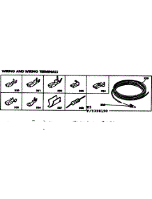 Wiring And Wiring Terminals parts for Kenmore Range 628.9398190 (6289398190, 628 9398190) from AppliancePartsPros.com