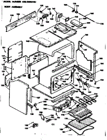 Body Assembly parts for Kenmore Range 628.9398190 (6289398190, 628 9398190) from AppliancePartsPros.com
