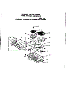 Coil Top parts for Kenmore Range 628.9398390 (6289398390, 628 9398390) from AppliancePartsPros.com