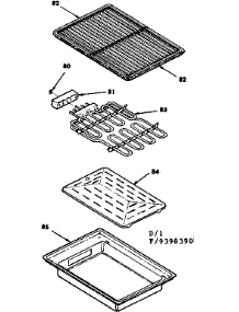 Steak Grill Kit No. 4998240 parts for Kenmore Range 628.9398390 (6289398390, 628 9398390) from AppliancePartsPros.com