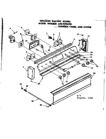 Control Panel And Cover parts for Kenmore Range 628.9398390 (6289398390, 628 9398390) from AppliancePartsPros.com