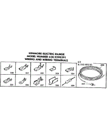 Wiring And Wiring Terminals parts for Kenmore Range 628.9398391 (6289398391, 628 9398391) from AppliancePartsPros.com