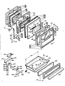 Door, Latch Mechanism And Drawer Assemblies parts for Kenmore Range 628.9398490 (6289398490, 628 9398490) from AppliancePartsPros.com