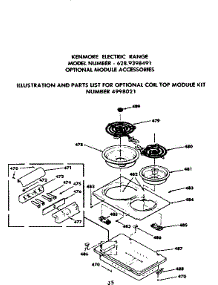Optional Module Accessories parts for Kenmore Range 628.9398491 (6289398491, 628 9398491) from AppliancePartsPros.com