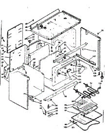 Body Assembly parts for Kenmore Range 628.9407360 (6289407360, 628 9407360) from AppliancePartsPros.com