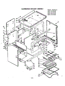Body Assembly parts for Kenmore Range 628.9427210 (6289427210, 628 9427210) from AppliancePartsPros.com