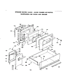 Doors And Drawer parts for Kenmore Range 628.9427910 (6289427910, 628 9427910) from AppliancePartsPros.com