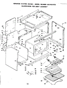 Body Assembly parts for Kenmore Range 628.9427910 (6289427910, 628 9427910) from AppliancePartsPros.com