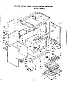 Body Assembly parts for Kenmore Range 628.9427911 (6289427911, 628 9427911) from AppliancePartsPros.com