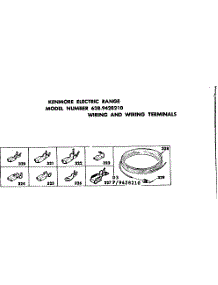 Wiring And Wiring Terminals parts for Kenmore Range 628.9428210 (6289428210, 628 9428210) from AppliancePartsPros.com