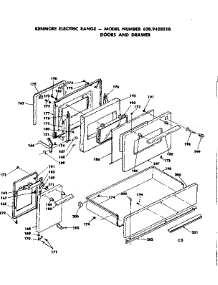 Doors And Drawer parts for Kenmore Range 628.9428210 (6289428210, 628 9428210) from AppliancePartsPros.com