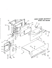 Doors And Drawer parts for Kenmore Range 628.9437610 (6289437610, 628 9437610) from AppliancePartsPros.com
