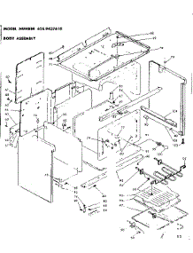 Body Assembly parts for Kenmore Range 628.9437610 (6289437610, 628 9437610) from AppliancePartsPros.com