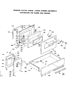 Doors And Drawer parts for Kenmore Range 628.9437612 (6289437612, 628 9437612) from AppliancePartsPros.com