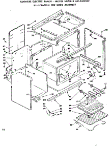Body Assembly parts for Kenmore Range 628.9437612 (6289437612, 628 9437612) from AppliancePartsPros.com
